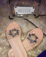 Crystal Clear Slide Sandals